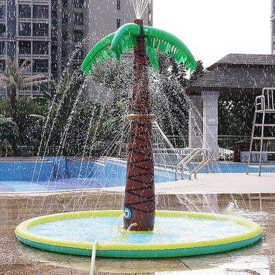 LluviaFresca™, palmera inflable tira agua